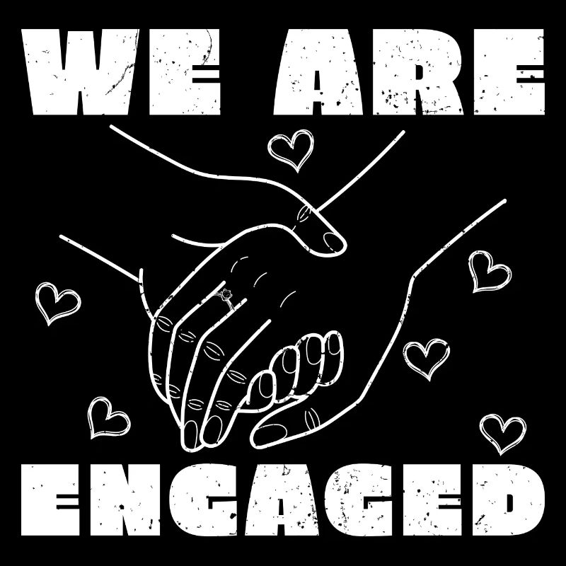 We Are Engaged Couple Gift Engagement