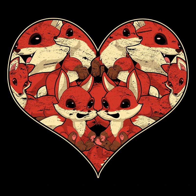 Fox Heart Forest Animal Forest Dweller Gift Fox