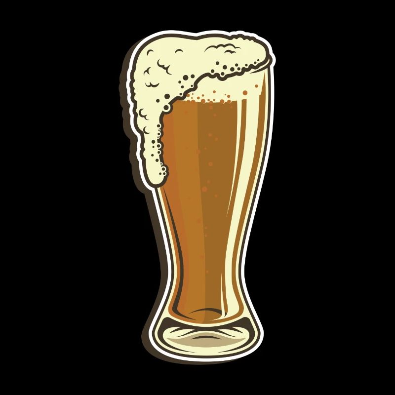 Weizenbier Glas mit Schaum Perfektes Bier