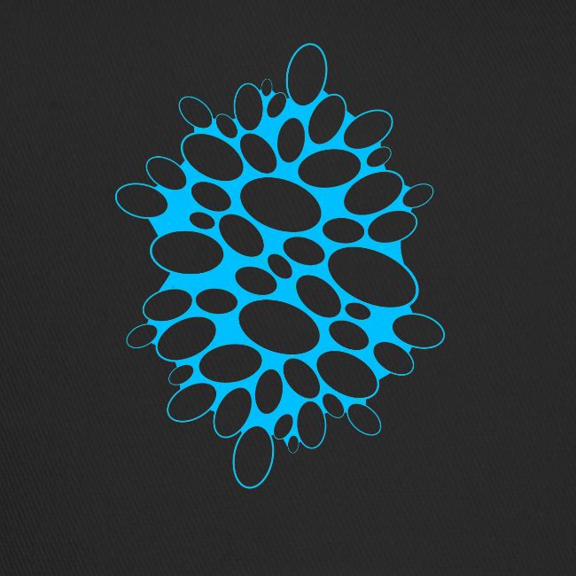 T-shirt coussin de mode miroir de sorcière Halloween bleu