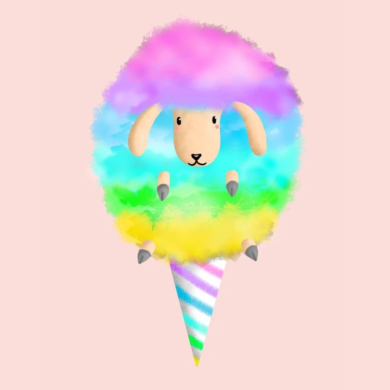 Cotton Candy Sheep