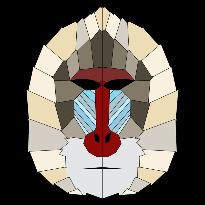 Mandrill geometric