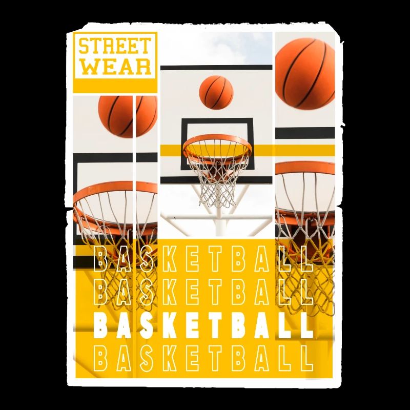 Basketteur Basketteur Basket Dunking Sport Vintage