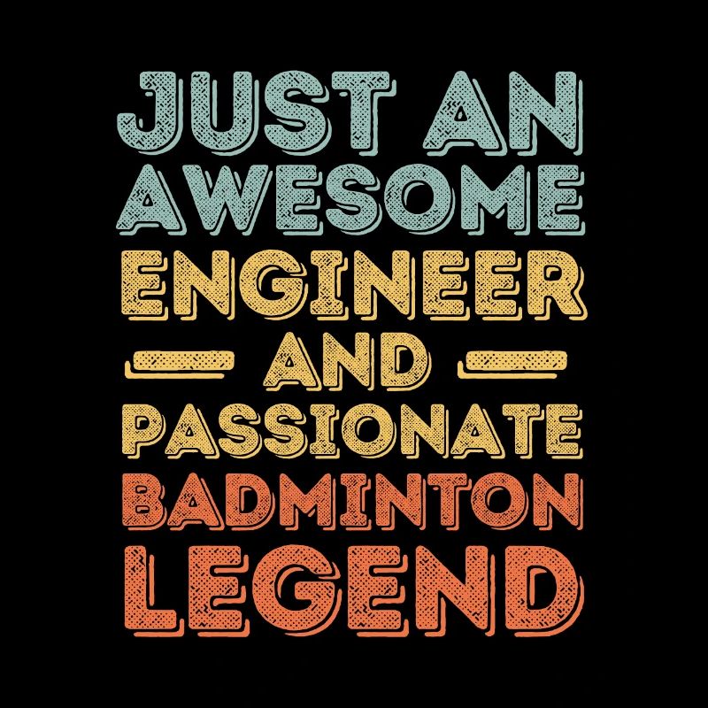Engineer badminton retro