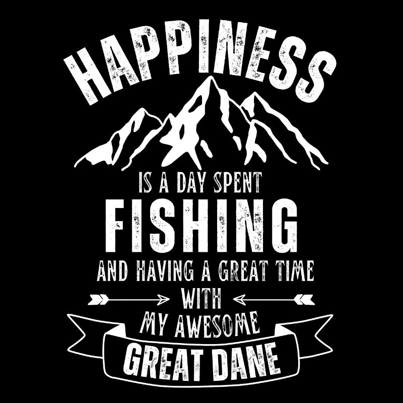 Fishing and Great Dane