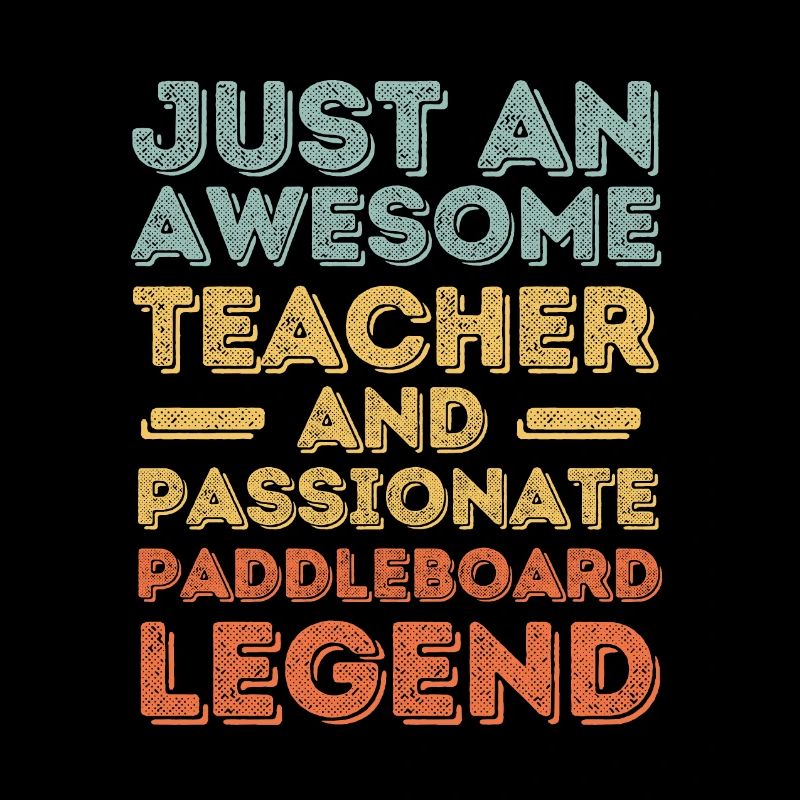 Professeur Paddleboard rétro