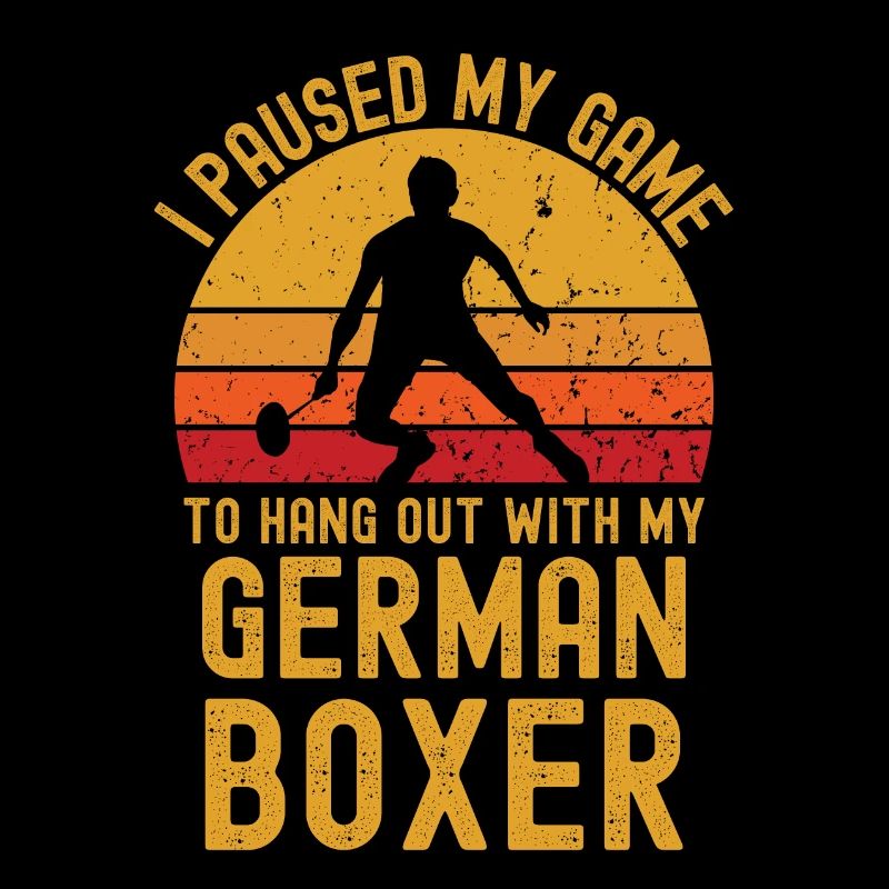 Badminton und Deutscher Boxer