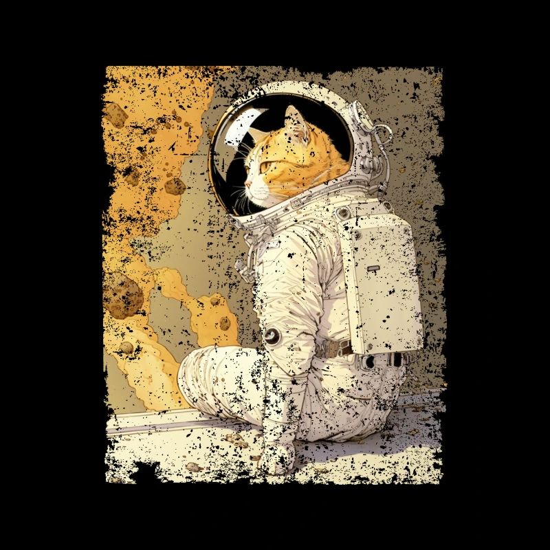Chat Astronaute Chat Spacecat Spacecat