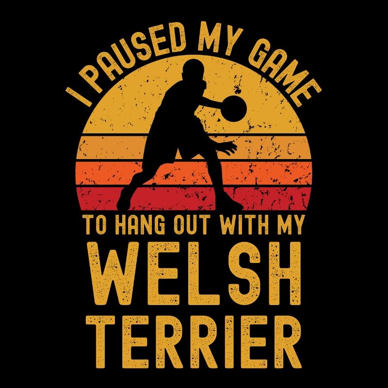 Basket-ball et Welsh Terrier