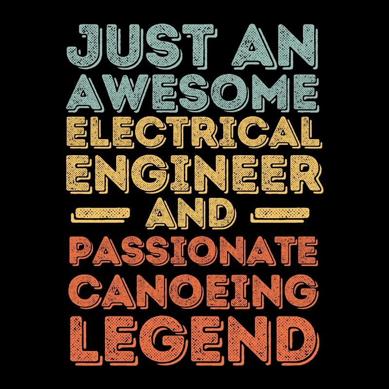 Electrical engineer canoe retro