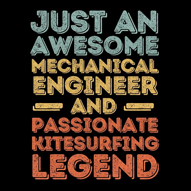 Mechanical Engineer Kitesurfing retro