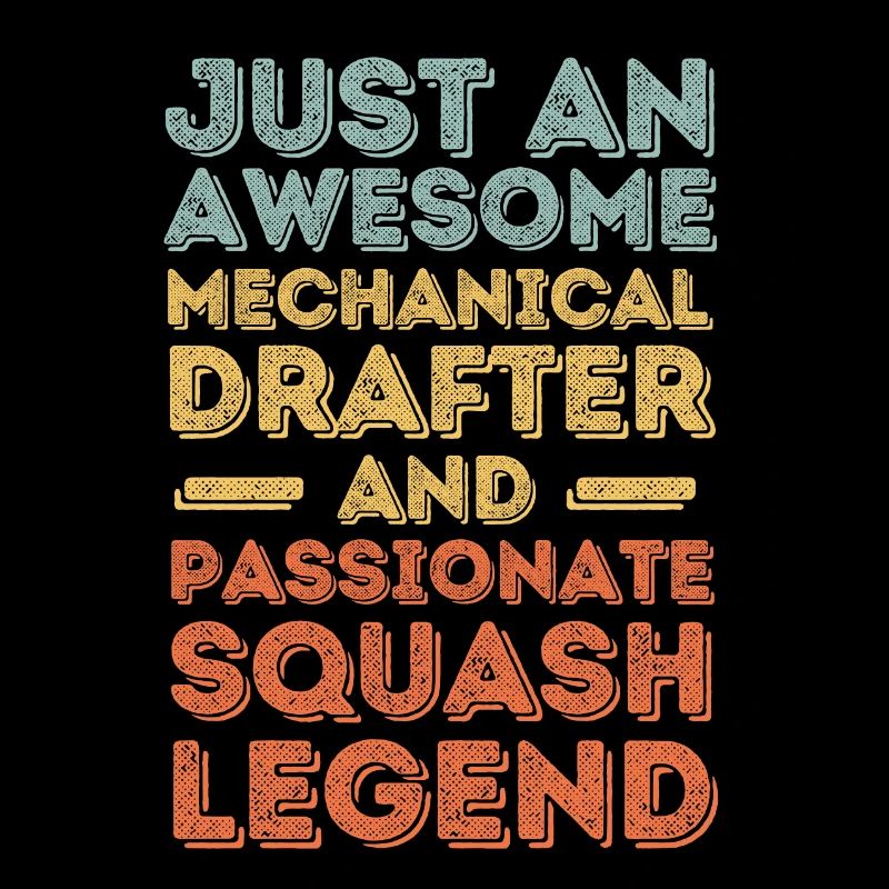 Technischer-Zeichner Squash retro