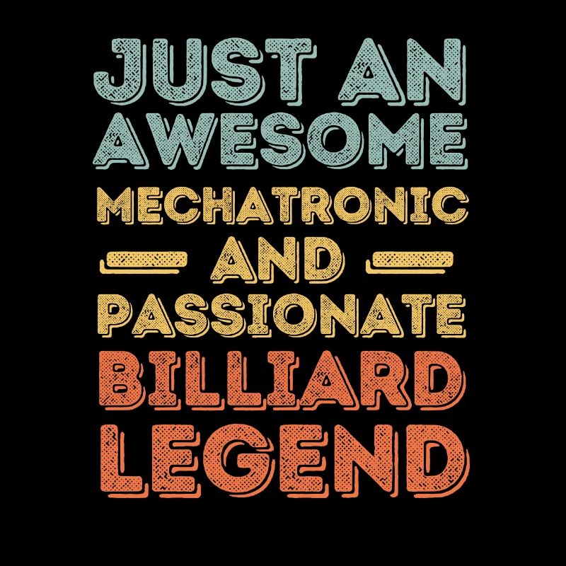 Mechatronics Engineer Billiards retro