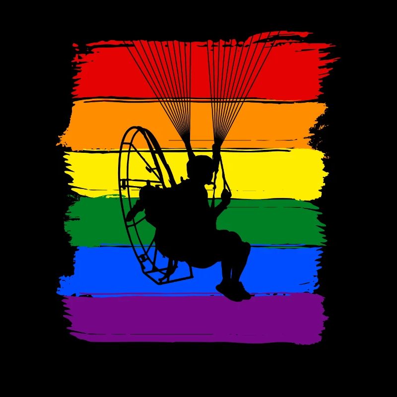 Paramotoring LGBTQ Pride