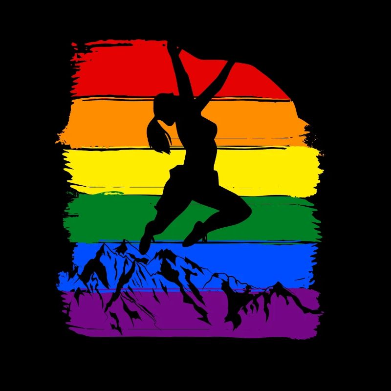 Frauen klettern LGBT