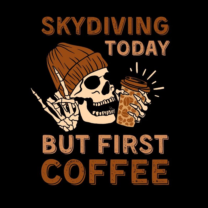 Café Squelette de parachutisme