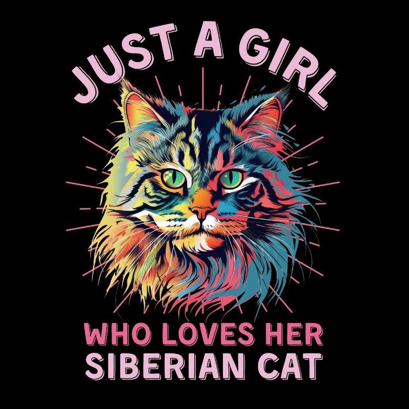 Chat Sibérien Chat Chat Coloré Chat Sibérien