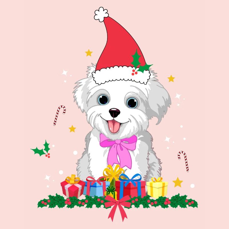 Noël de chien. Cadeau de Noël