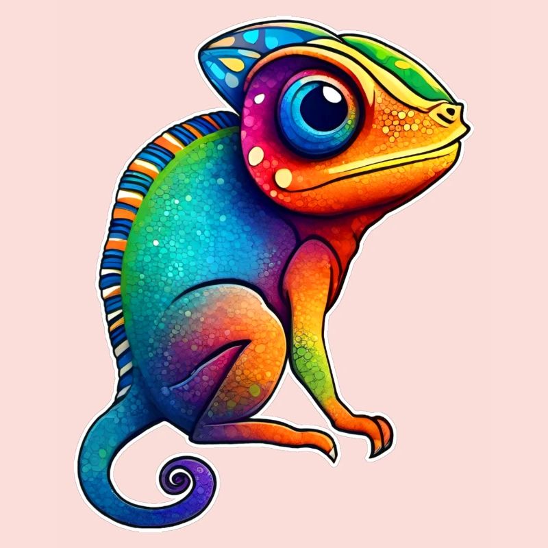 Mignon petit caméléon