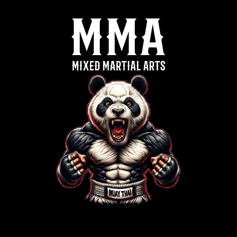 MMA und Cage Fighting Panda