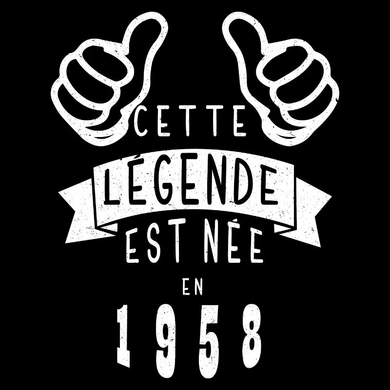 Legend 1958 Authentic 1958 Vintage Bursdag