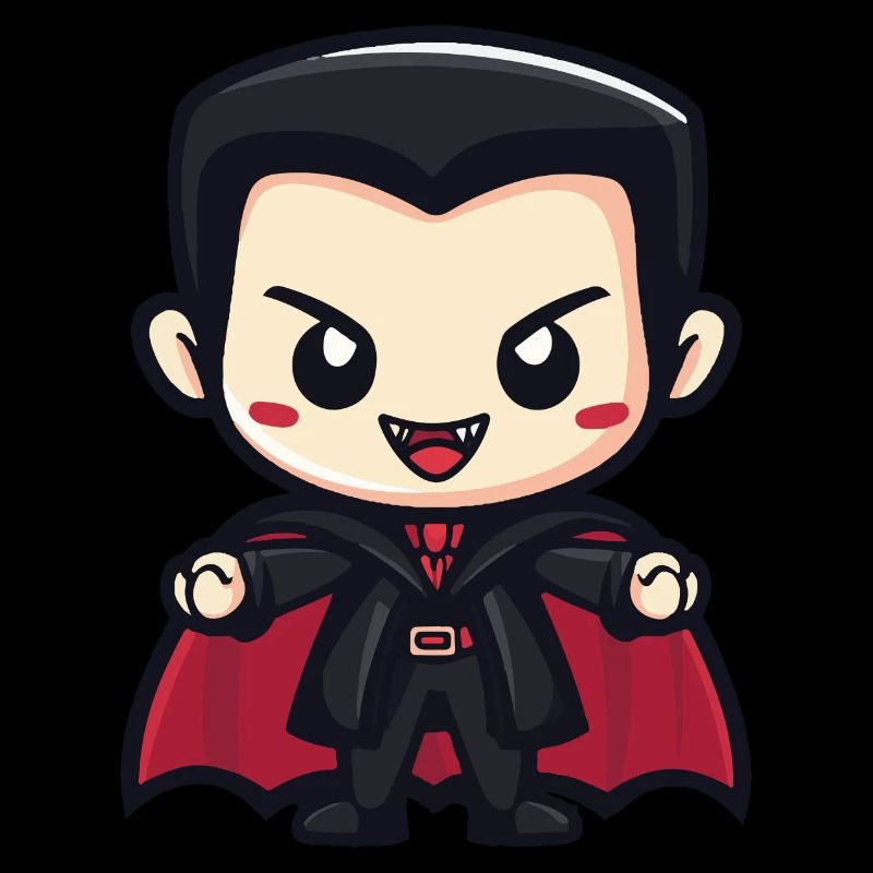 Vampire Halloween Cute Comic