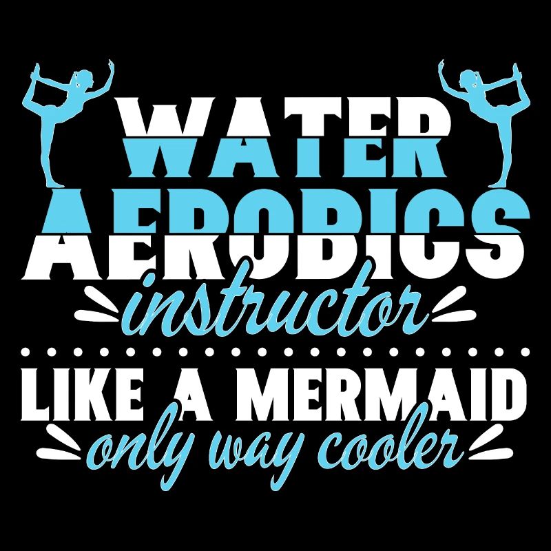 Water Aerobics Instructor Like Mermaid