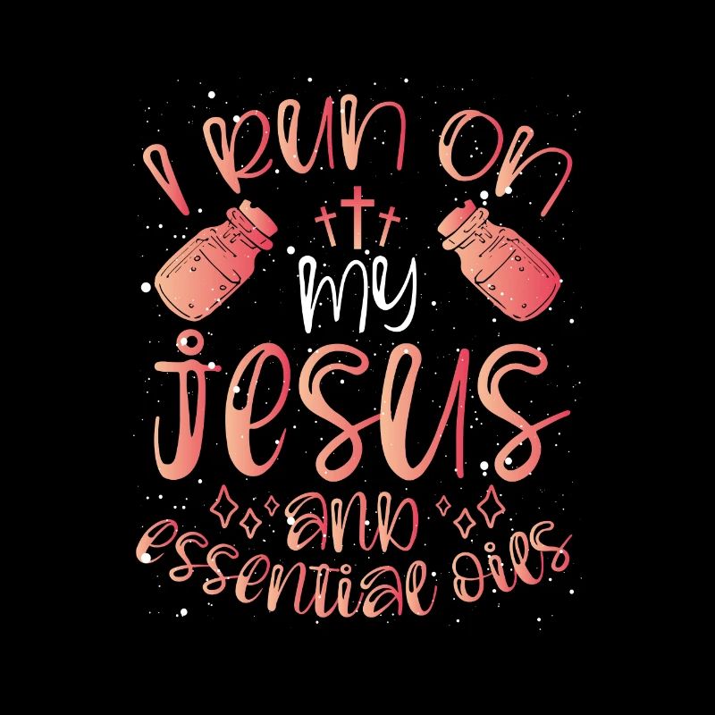 Christian I Run On Jesus und ätherische Öle Geschenk