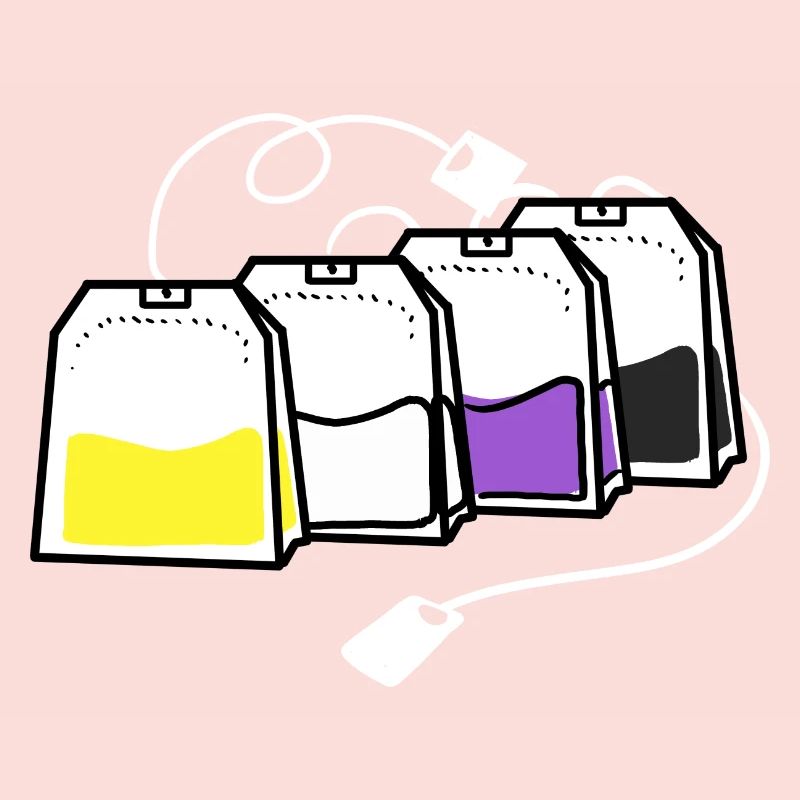 Nonbinary Pride Teebeutel Nonbinary Pride