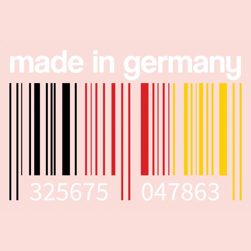 Germany Flag Barcode Made in Germany Berlin