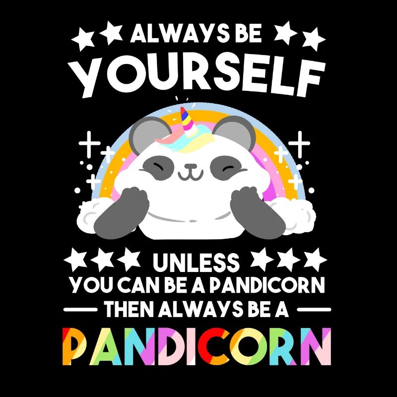 Lustige Pandacorn Einhorn Panda Bär Eukalyptus Geschenk