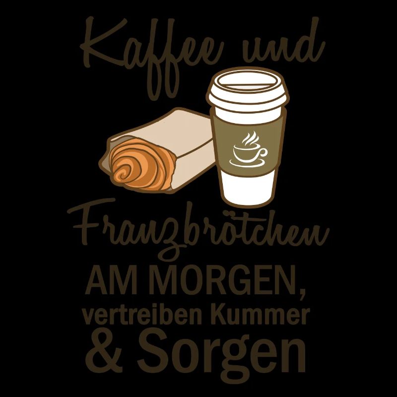 Kaffee & Franzbroetchen (Schwarz)