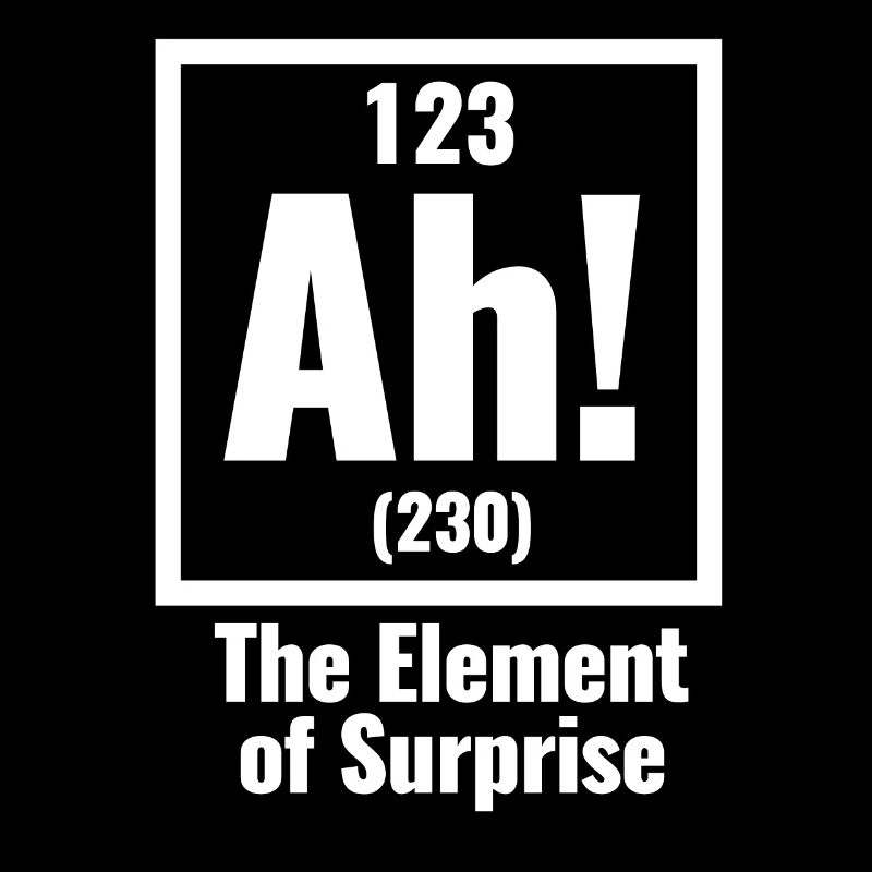 Science Ah L'élément de Surprise