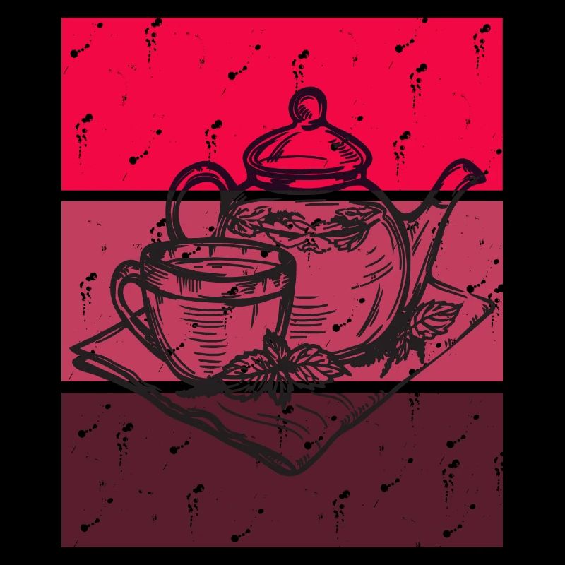 Red Retro Tea Time