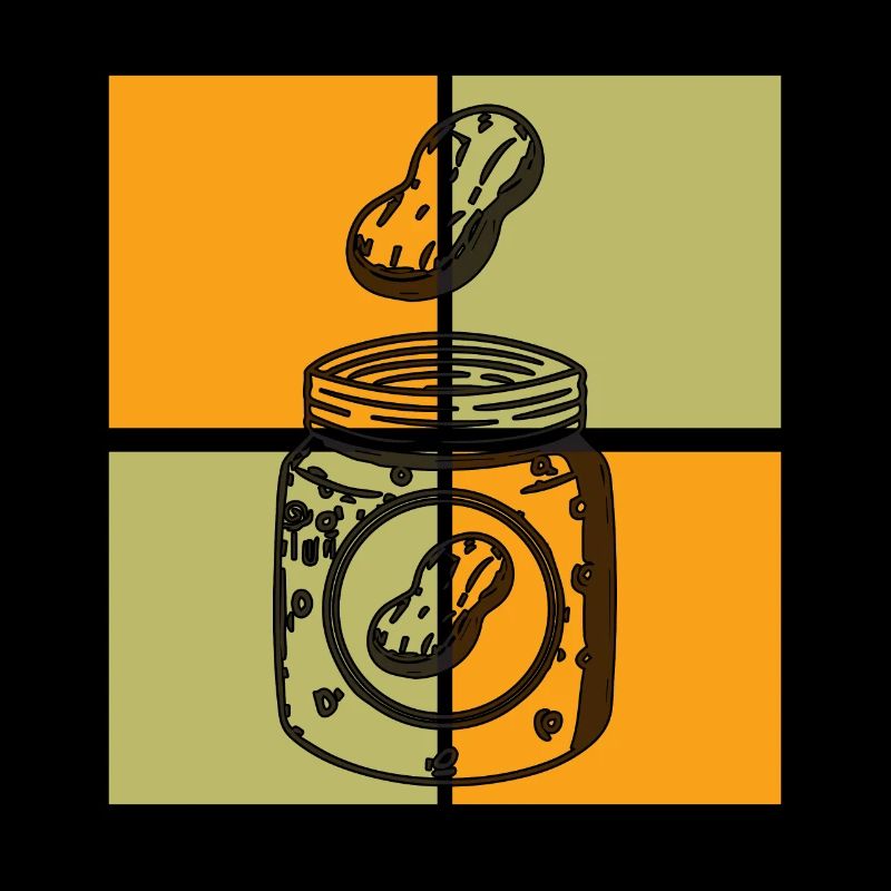 Pop Art Erdnussbutter