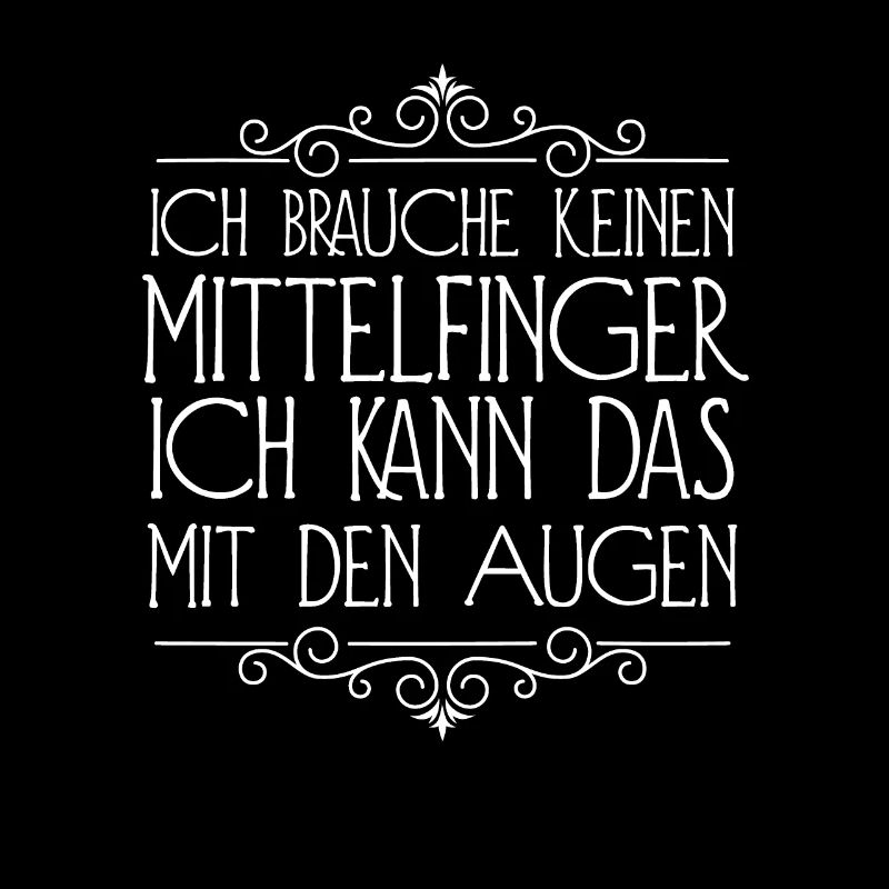 Ich brauche keinen Mittelfinger