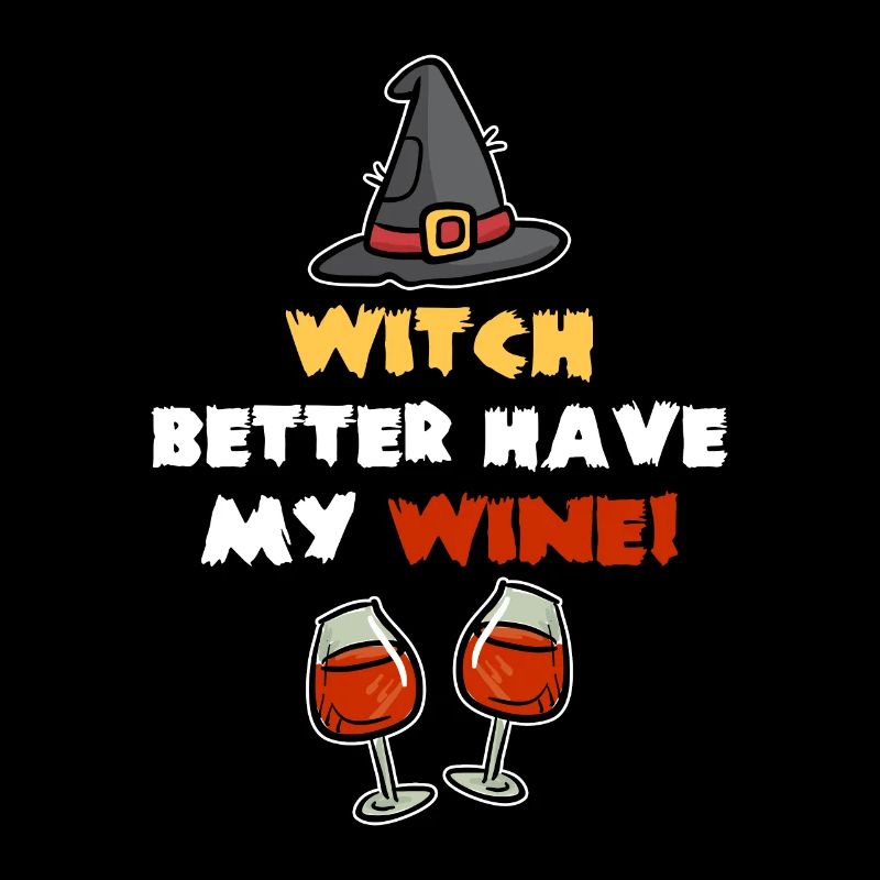 Hexe Halloween Wein Kostüm Geschenk