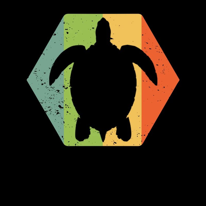 Turtle retro style