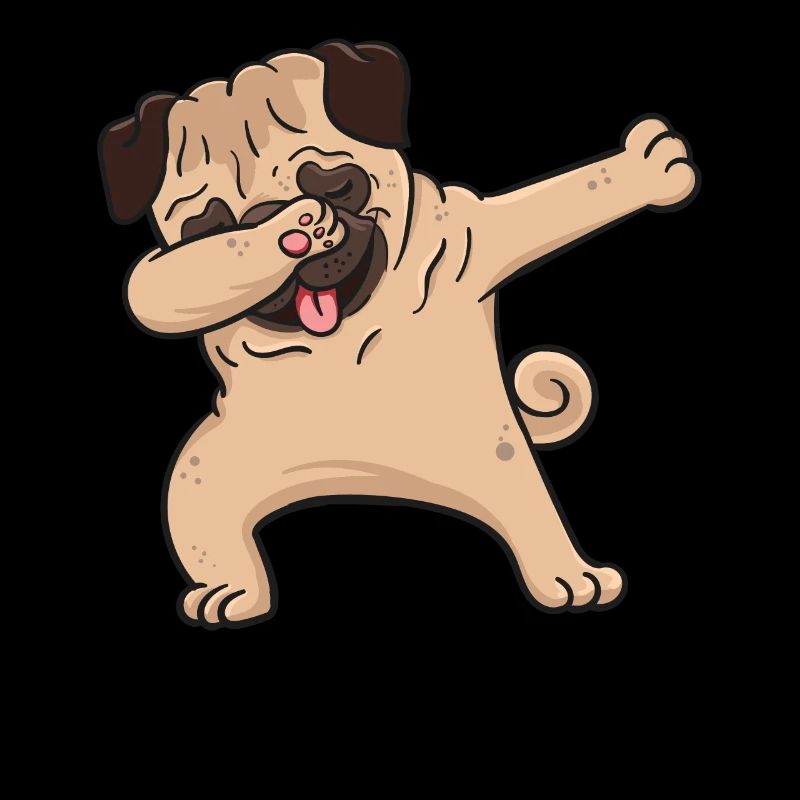 Mops Hund Dabbing Dabbin Dabb Geschenk