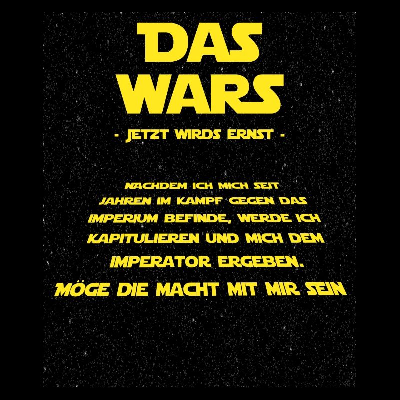 Das Wars jetzt wird ernst Junggesellen Motiv Stern