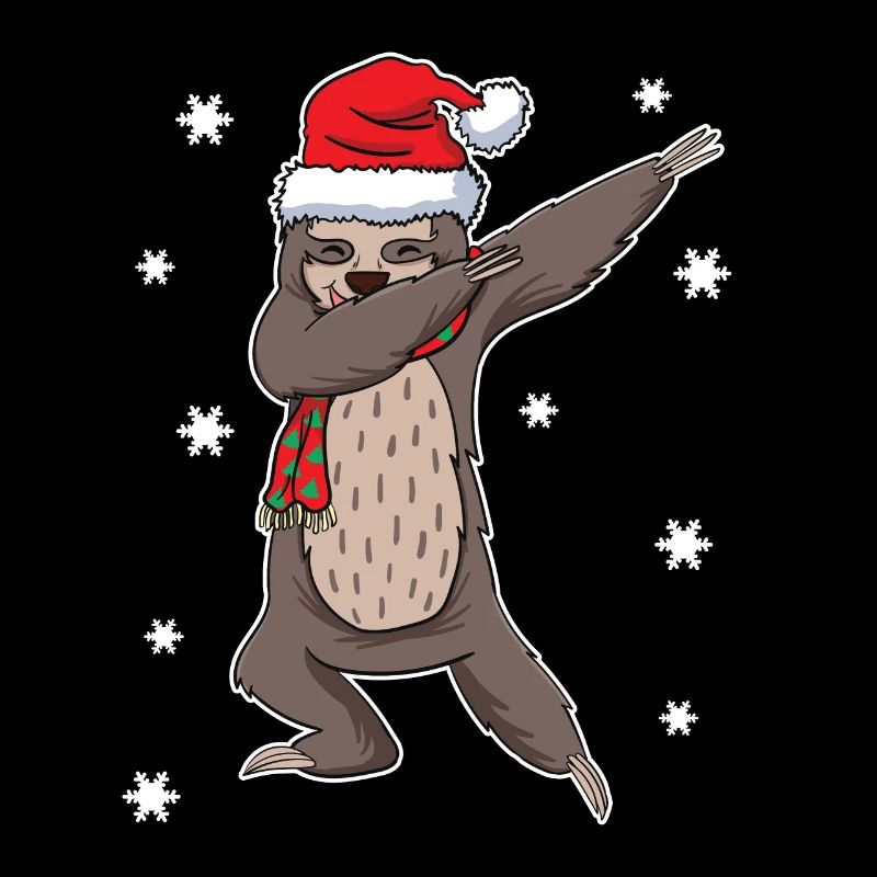Faultier Lustig Dabbing Weihnachten Geschenk