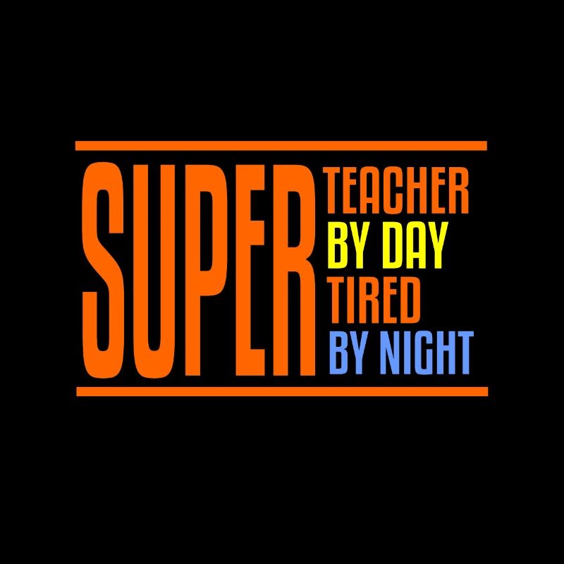 Lehrerkräfte Shirt Schule Geschenk · Super Lehrer