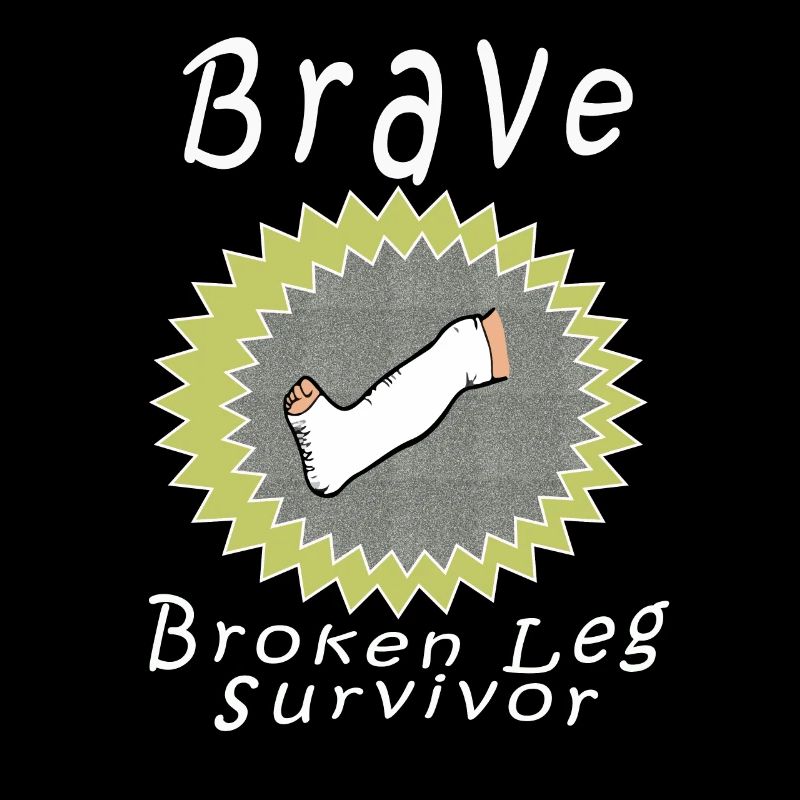 Funny Brave Broken Leg Survivor Gift for boys