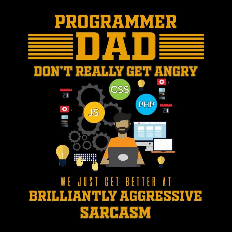 Dad - Father Tshirt - Gift - funny - Programmer