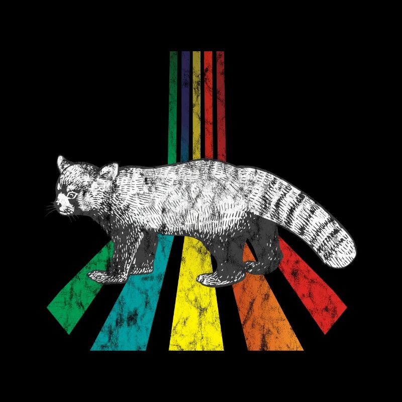 Petit panda arc-en-ciel utilisé