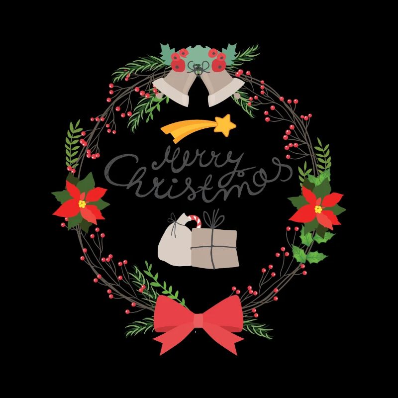 Frohe Weihnachten Kranz Interior Designer Geschenk