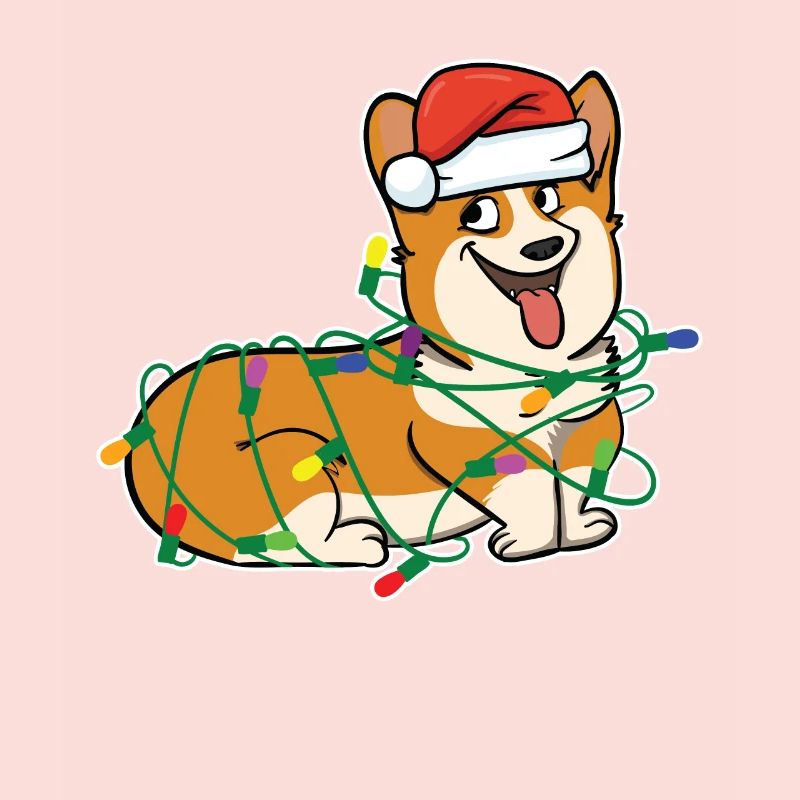 Corgi Dog String Lights Christmas Gift