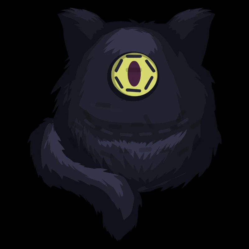 Idée de cadeau effrayant de chat cyclope
