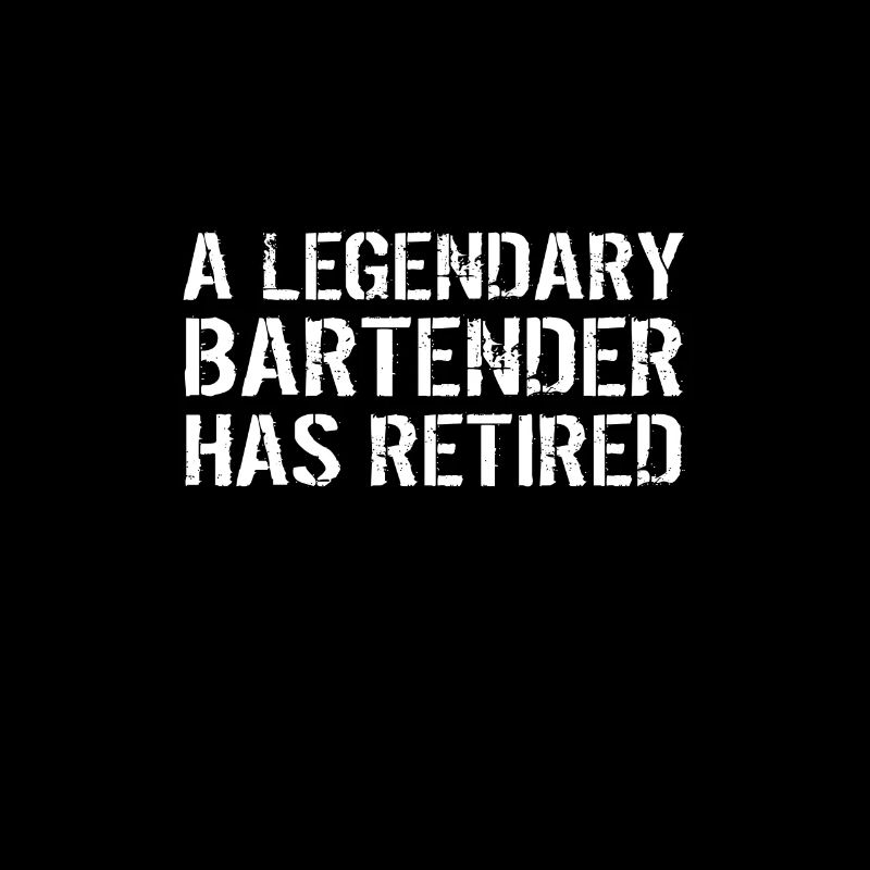 Retired Bartender Retirement Barman Mixologist