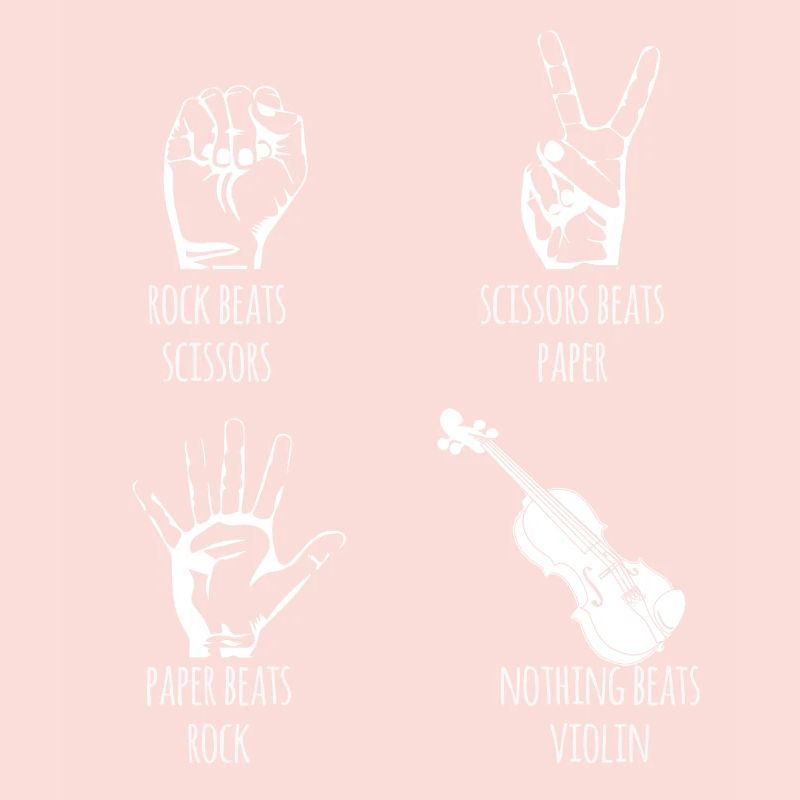 Violon - Violon - Violoniste - Ciseaux - Pierre - Papier